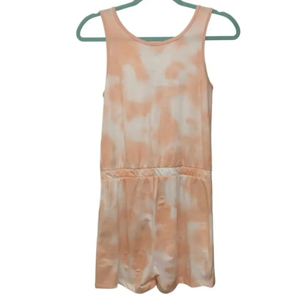 Nike Jordan Romper Girl's Tank Top Orange Tie-Dye Cloud Size Large 12-13Yrs